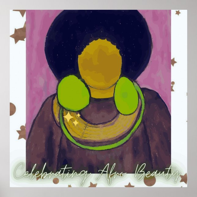 Firande av Afro Beauty Poster (Framsidan)