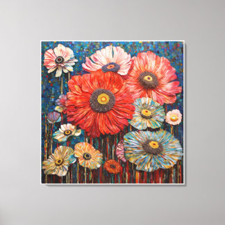 firande av blommornas liv anemoneer canvastryck