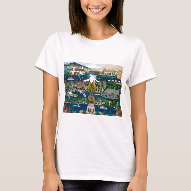 Firande av Columbia River Gorge T-shirt (Framsida)