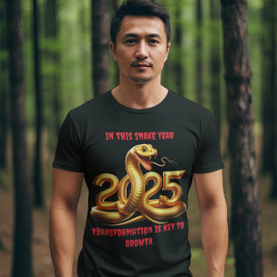 Firande av det pulserande året för ormen 2025 t shirt