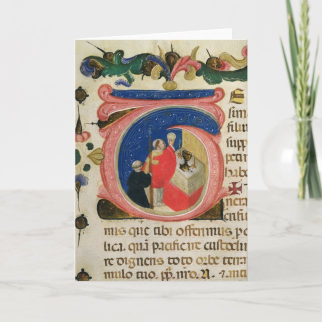 Firande av eucharisten kort (Framsida)