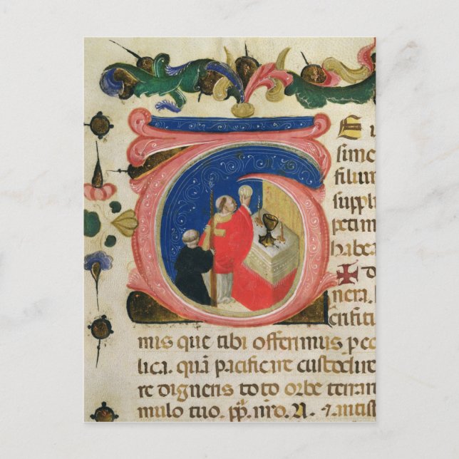 Firande av eucharisten vykort (Framsida)