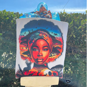 Firande av Fantastisk African Beauty Tygkasse