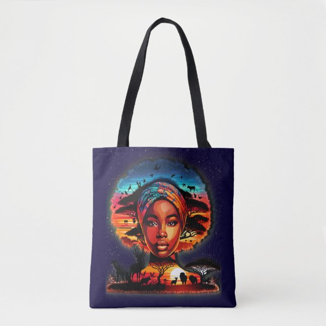 Firande av Fantastisk African Beauty Tygkasse (Framsida)