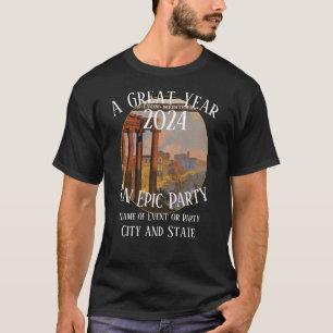 Firande av festjubileum 2024 Cocktail Singlar T Shirt