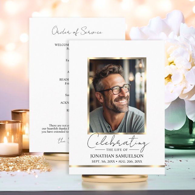 Firande av Guld-serviceprogrammet Program (Celebrating the life Gold Order of Service Program)