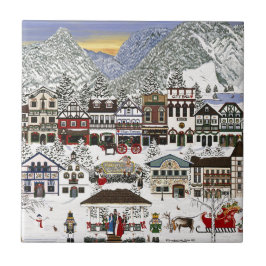 Firande av Helgdagarna i Leavenworth Kakelplatta