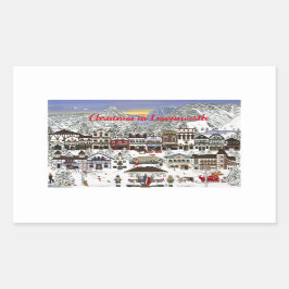 Firande av Helgdagarna i Leavenworth Rektangulärt Klistermärke