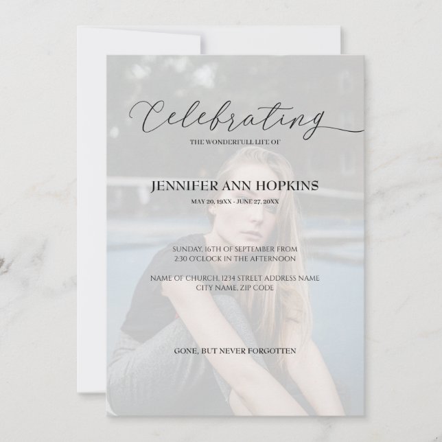 Firande av inbjudan till livräddningsfoto (Framsida)