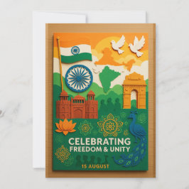 Firande av Indienkortet för frihet och enighet