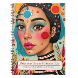 Firande av kvinnornas bärbara dator anteckningsbok