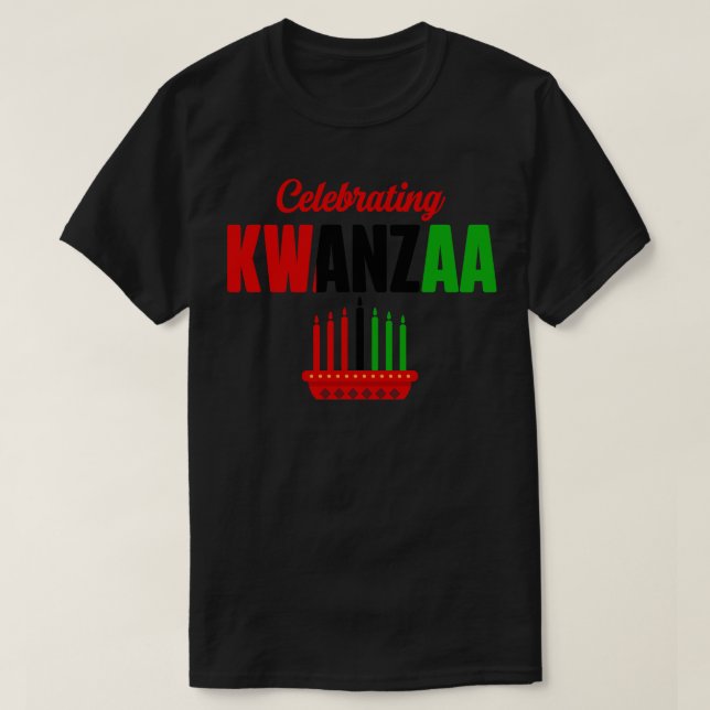 Firande av Kwanzaa T Shirt (Design framsida)