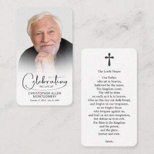Firande av Life Photo Lord's Prayer Card Visitkort