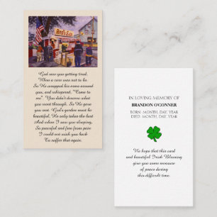 Firande av Life Red's Eats Lobster Prayer Card Visitkort
