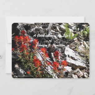 Firande av Life, Röda blommor och Sten Inbjudningar