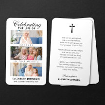 Firande av livets begravningskort 3 fotokort