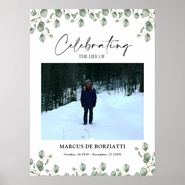 Firande av livets begravningsmottagning poster (Framsidan)