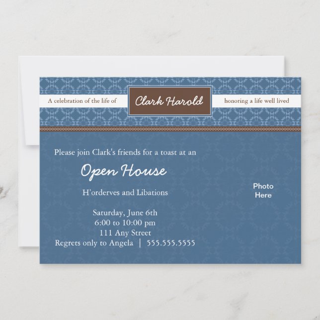 Firande av livinbjudan inbjudningar (Framsida)