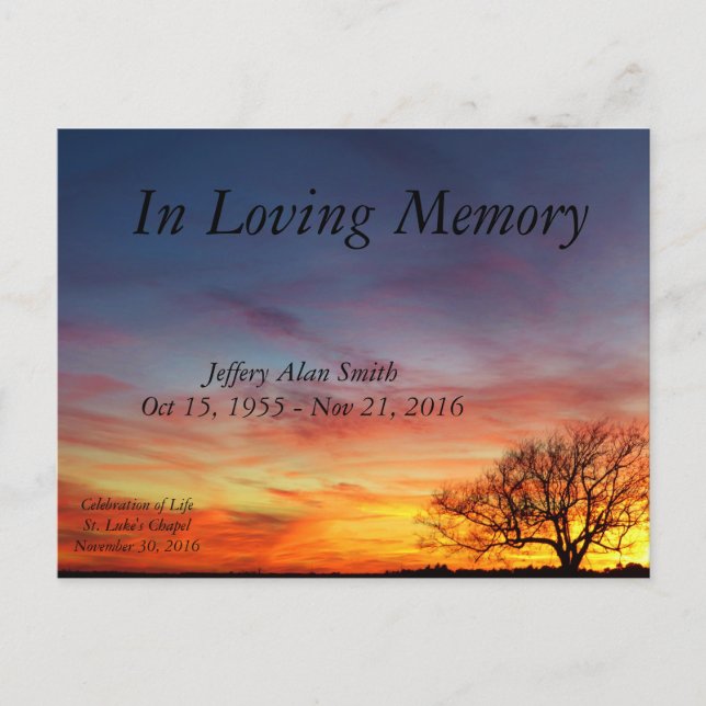 Firande av livmeddelandet meddelande vykort (Framsida)