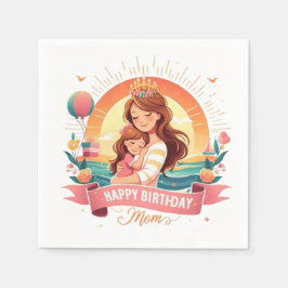 Firande av Mamma Speciella dag Pappersservett