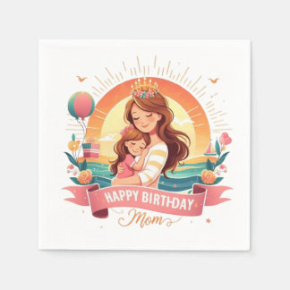 Firande av Mamma Speciella dag Pappersservett
