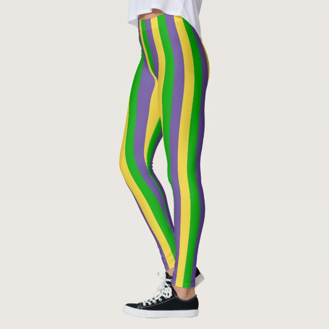 Firande av Mardi Gras Carnival Leggings (Vänster)