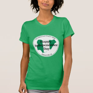 Firande av NIGERIAS OBEROENDE Nigerias Flagga T Shirt