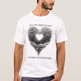 FIRANDE AV SAN VALANTIN DAY. CLEAN HEART T SHIRT