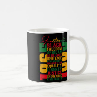 Firande av svart frihet 1865 Independence day Kaffemugg