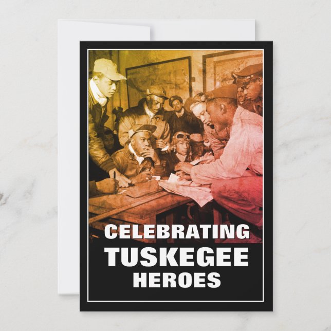 Firande av TUSKEGEE AIRMEN-DAGEN Kort (Framsida)