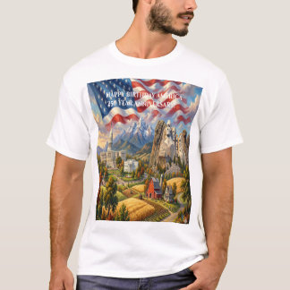 Firande av USA:s 250-års sesquicentennial T Shirt
