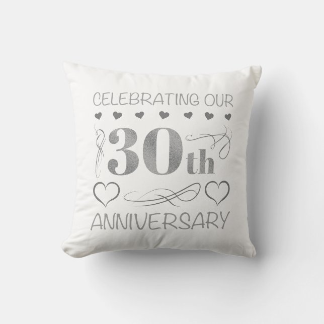 Firande av vår 30-årsjubileum kudde (Framsida)