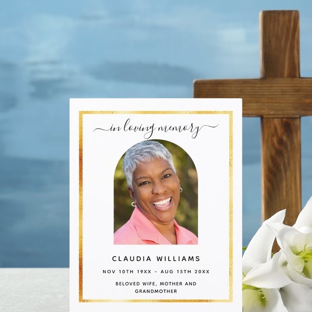 Firande begravningsprogram för svartbåge (Skapare uppladdad)