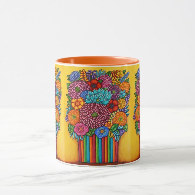 Firande Bouquet-kaffe Mugg (Center)