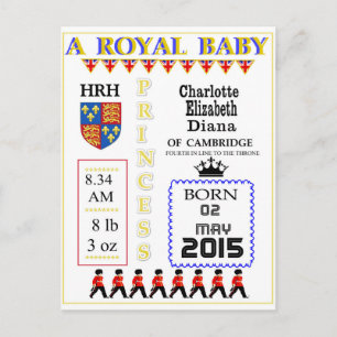 Firande Cards Royal Princess Charlotte Vykort