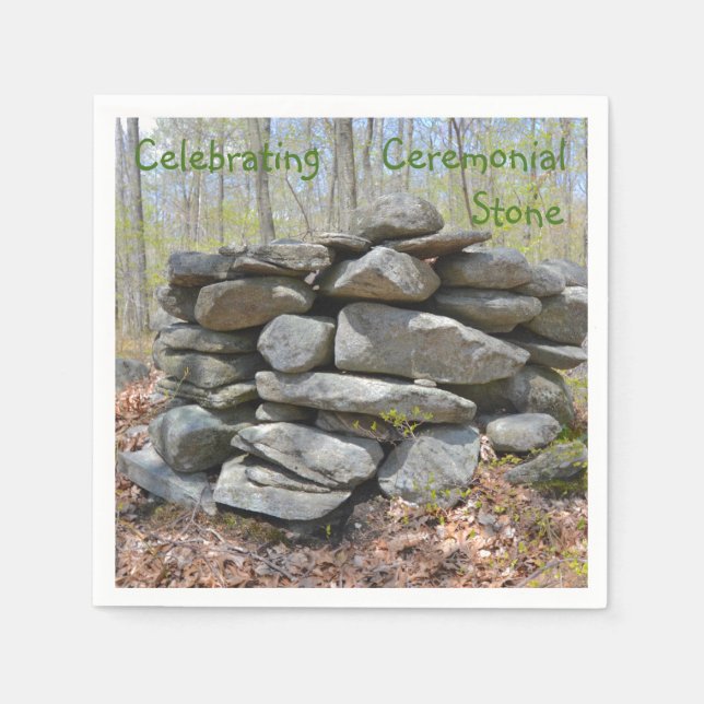 Firande Ceremonial Stone Pappersservett (Framsidan)