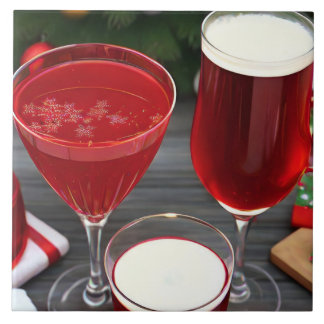 Firande Cherry Red Drinks Kakelplatta