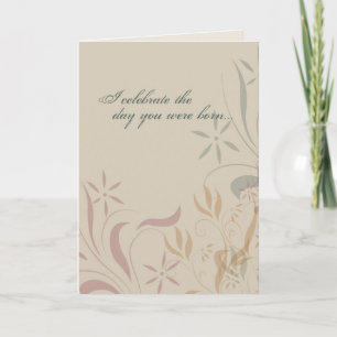 Firande Day Born Birthday Card Kort