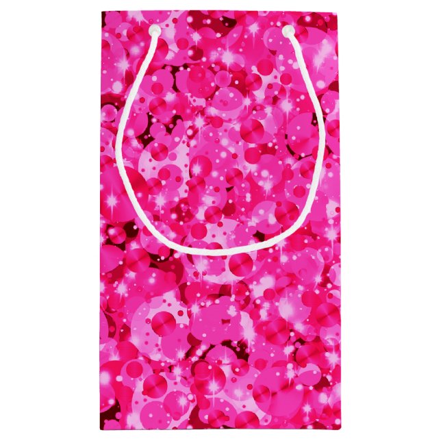 Firande Dots-9-Shock rosa GIFT BAG S (Baksidan)