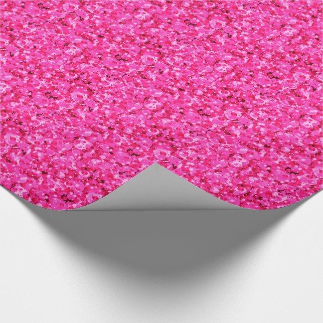 Firande Dots 9-Shock rosa GIFT WRAPPING PAPPER Presentpapper (Hörn)