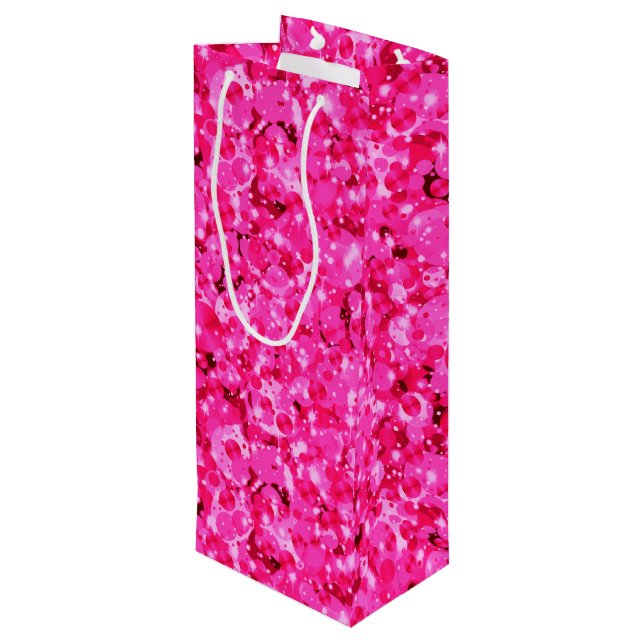 Firande Dots-9-Shock rosa VIN GIFT BAG (Baksidan Vinklad)
