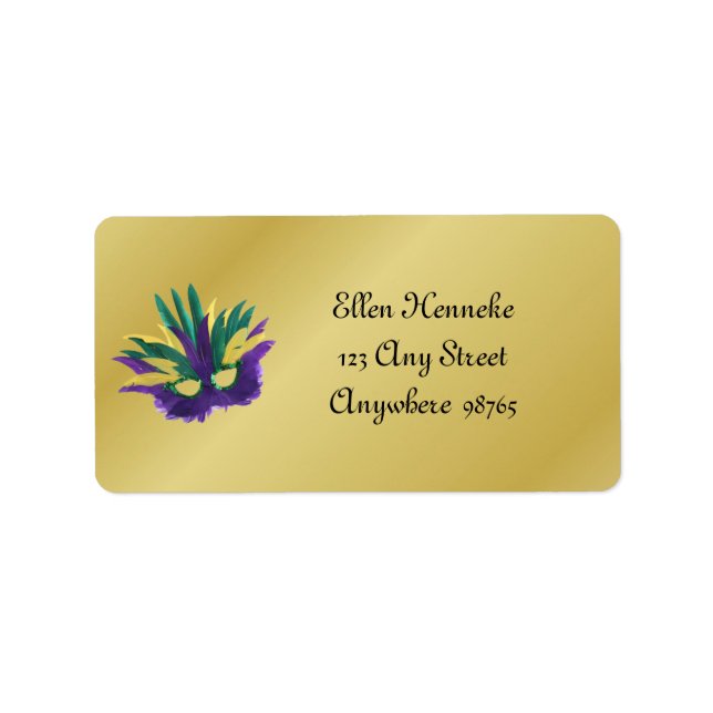 Firande Extraordinaire Adressetikett (Framsidan)