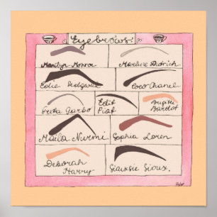 Firande Eyebrows ~ Poster/Skriv ut Poster