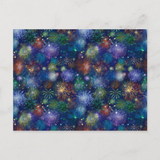 Firande Fireworks Vykort