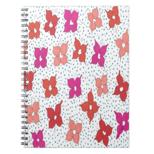 Firande Flowers och Polka dots Anteckningsbok