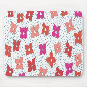 Firande Flowers och Polka dots Musmatta