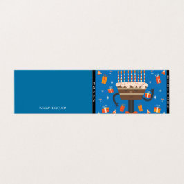 Firande-födelsedagsslamma - blått kort