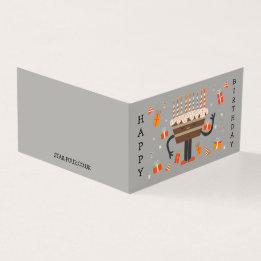 Firande födelsedagssvamp kort