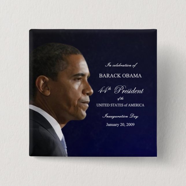 Firande för den presidentObama invigningen knäppas Knapp (Framsida)