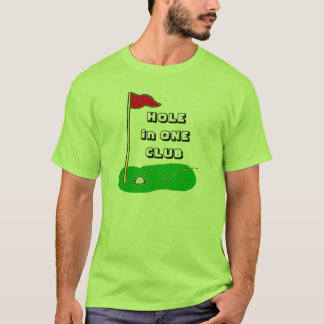 Firande för hole in oneklubbanpassningsbar t-shirt